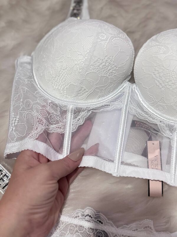 Victoria Secret Dolgulu Beyaz Bralet Takım