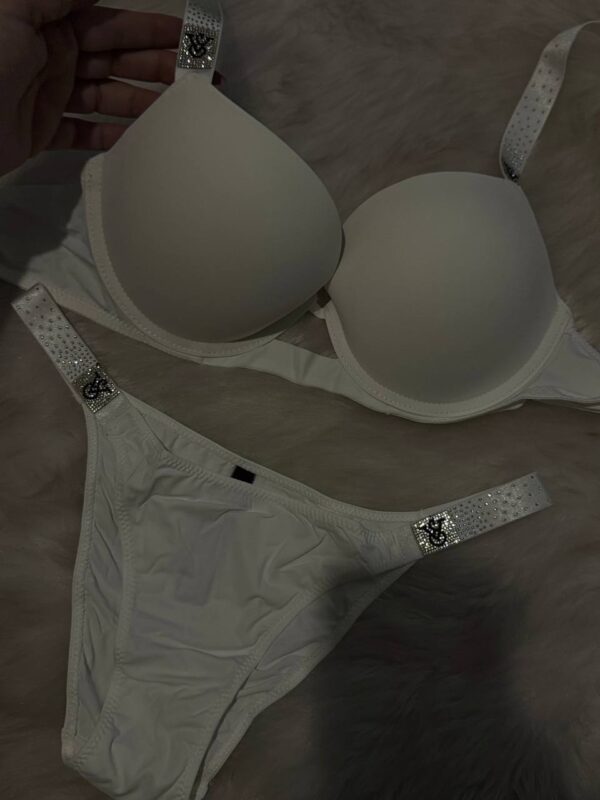 Victoria Secret Dolgulu Beyaz Takım