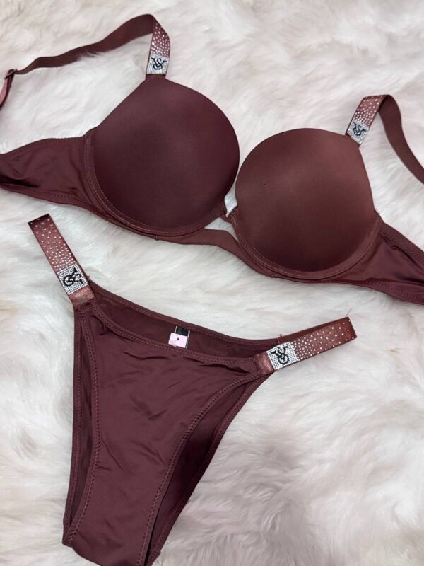 Victoria Secret Dolgulu Kahve Takım