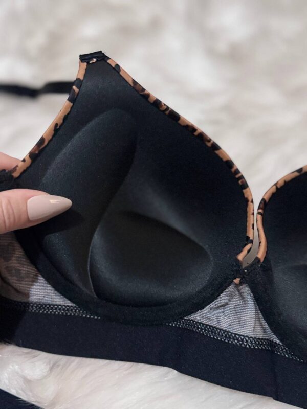 Victoria Secret Dolgulu Tangalı Leopar Desen Takım