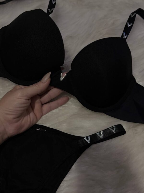 Victoria Secret Dolgusuz Siyah Takım