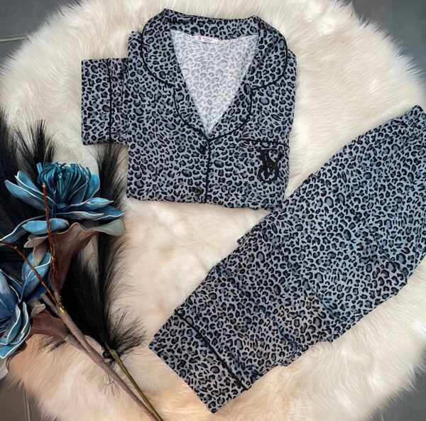 Victoria Secret Modal Leopar Desen Pijama Takım
